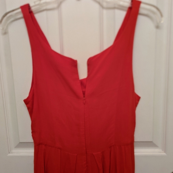 💥SALE💥 BB Dakota Red Dress  Sz.8 Sleeveless Fit and Flare - Picture 5 of 9